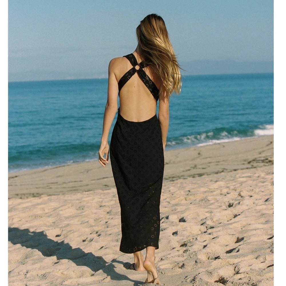 Zara Openwork Embroidered Dress